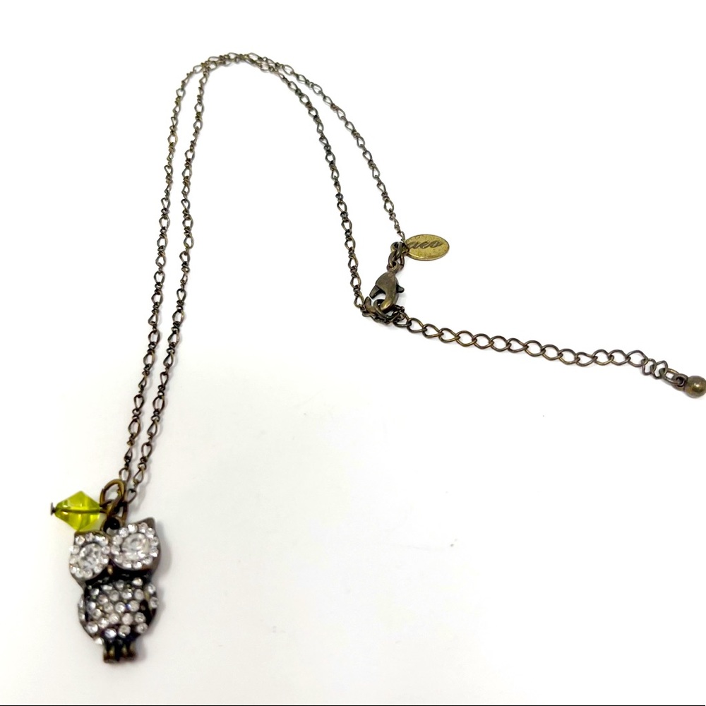 AEO Chrystal Owl Pendant Necklace